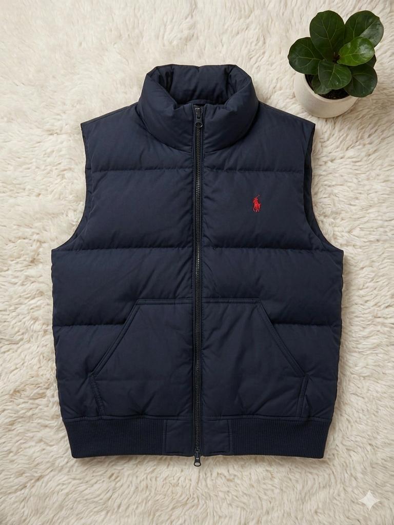 Ralph Lauren - Bodywarmer - Kindermaat M - Donkerblauw, Kinderen en Baby's, Kinderkleding | Maat 146, Zo goed als nieuw, Ophalen of Verzenden