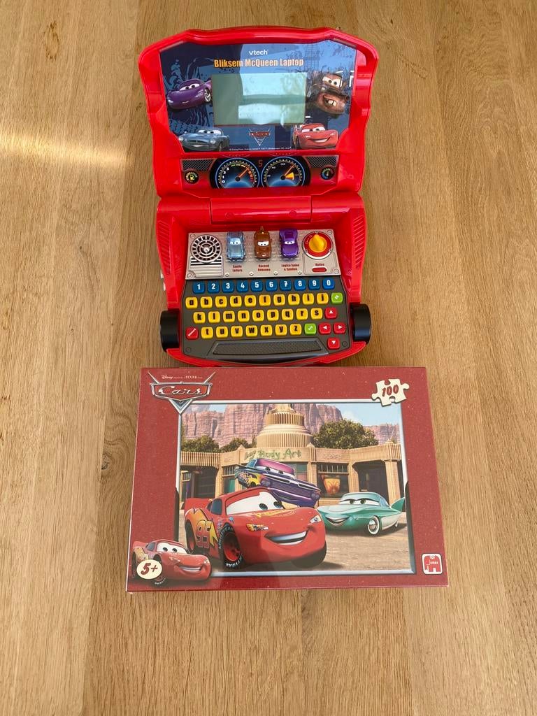 Cars puzzel en Vtech laptop, Enlèvement ou Envoi, Comme neuf, 6 ans ou plus