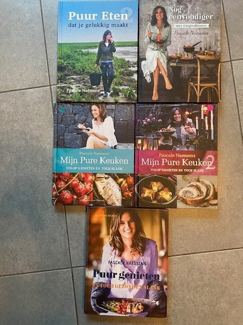 5 kookboeken van Pascale Naessens NIEUWSTAAT, Boeken, Ophalen of Verzenden, Zo goed als nieuw, Pascale Naessens, Gezond koken
