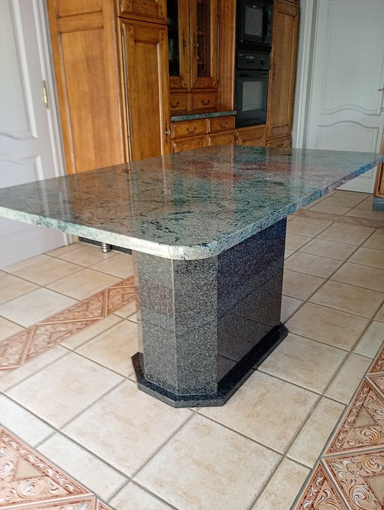 granieten eettafel, Ophalen, Overige materialen, 100 tot 150 cm, 50 tot 100 cm