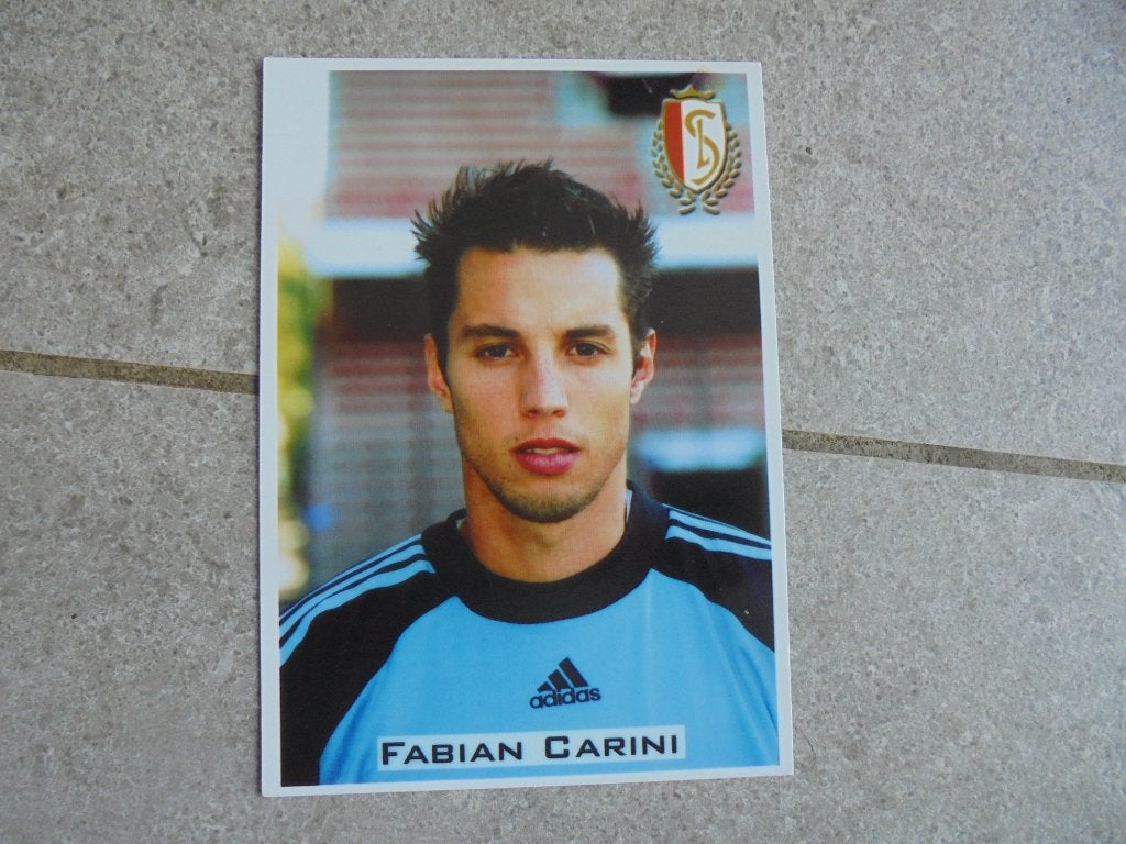 Gehandtekende foto voetballer Fabian Carini, Envoi, Photo
