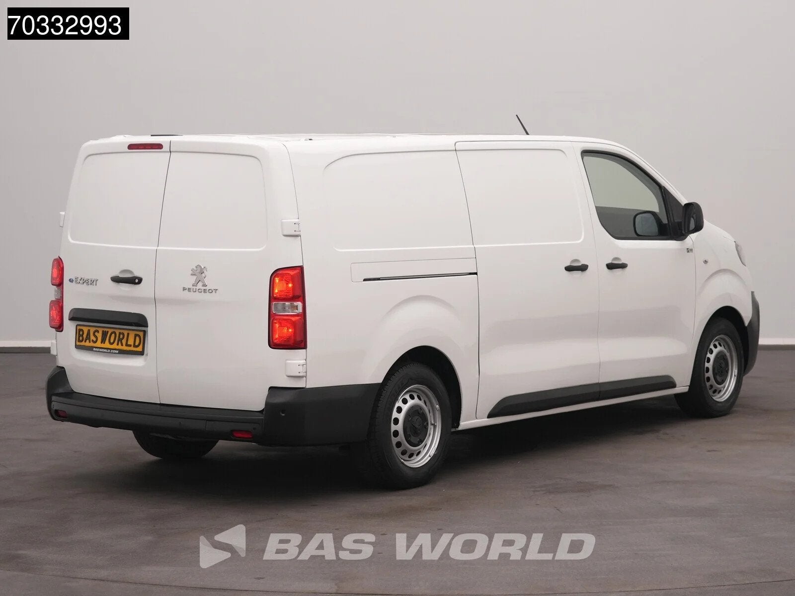 Peugeot e-Expert 136pk Elektrisch 50kWh 230km WLTP L3H1 Navi, Auto's, Stof, Gebruikt, 136 pk, Wit