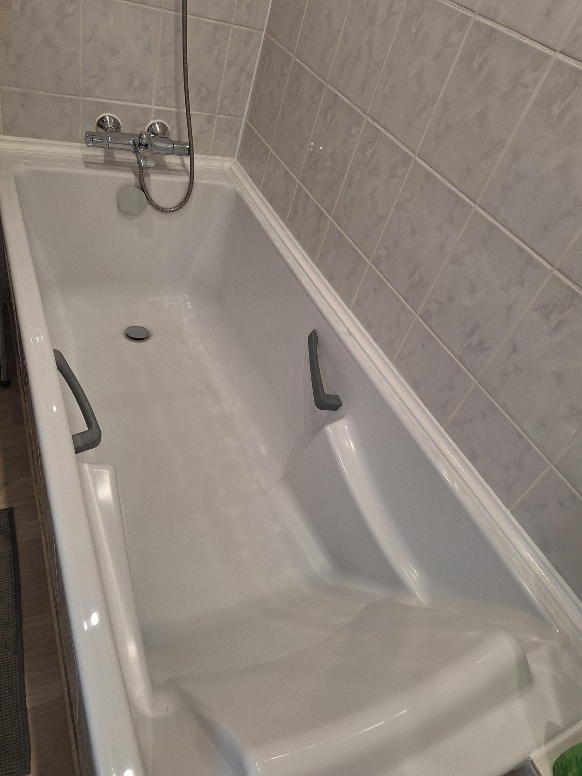baignoire avec robinet et accessoires pour tringle de douche, Maison & Meubles, Enlèvement, Utilisé, Avec baignoire
