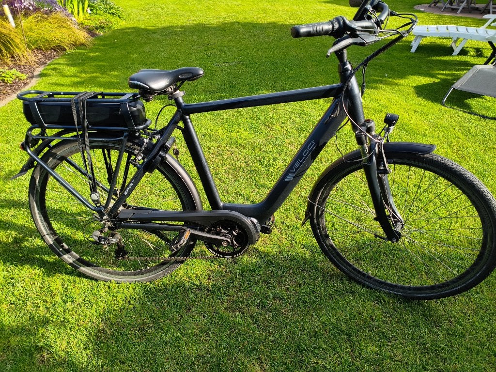 Electrische herenfiets, Gebruikt, Velgrem, Versnellingen, 57 tot 61 cm