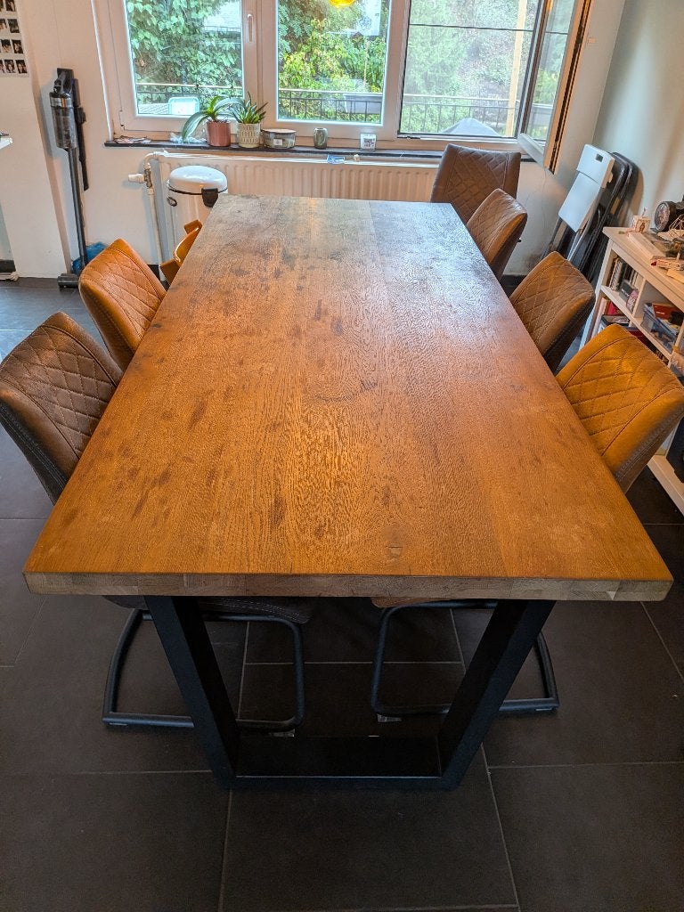 Table h&h 230x100, Chêne, 100 à 150 cm, Enlèvement, Utilisé
