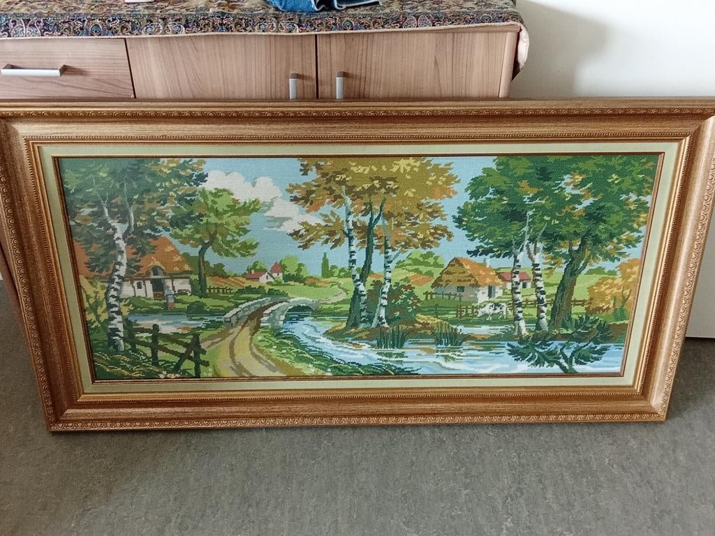 Handgemaakt Kobelin-schilderij, Ophalen