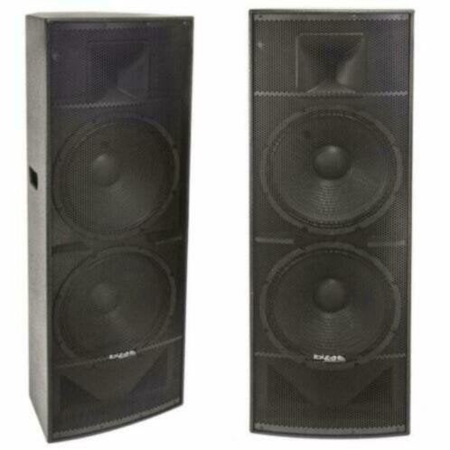 IBIZA-SOUND PA215 2 x15 Inch 2-weg luidspreker 2 x 800 Watt, Audio, Tv en Foto, Ophalen, Nieuw, Overige typen
