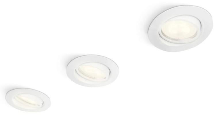Philips Taurus inbouwspots wit, Huis en Inrichting, Lampen | Spots, Ophalen, Metaal of Aluminium, Nieuw, Led