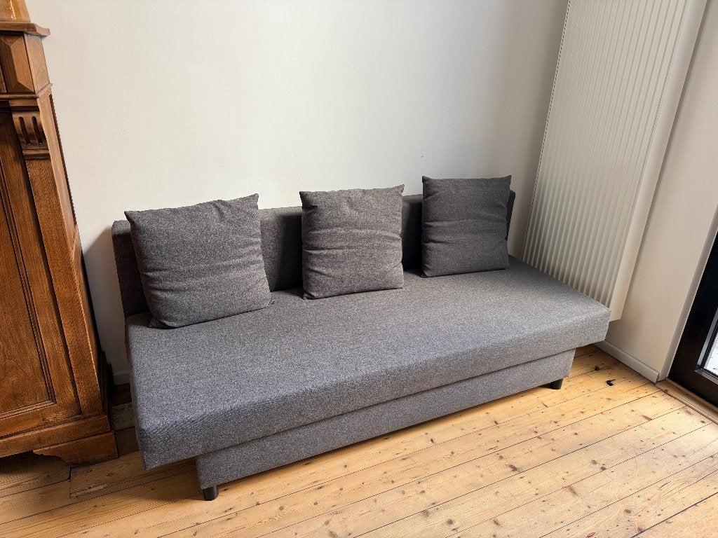 Zetel / Slaapbank IKEA, Enlèvement, Comme neuf, Trois personnes, Banc droit