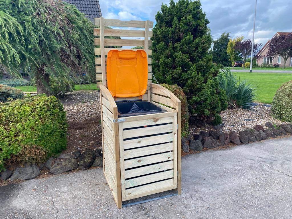 houten kliko ombouw - strakke look, Enlèvement ou Envoi, Neuf, Bois, Stockage de conteneurs