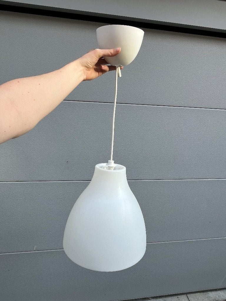 Ikea hanglamp wit, Ophalen, Zo goed als nieuw, Kunststof