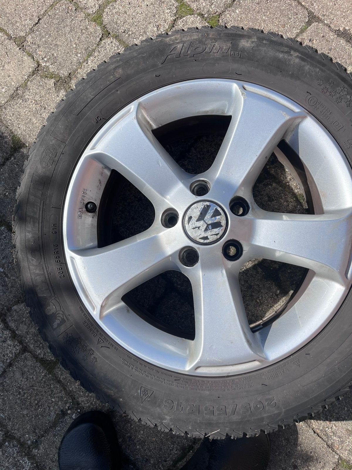 Winterbanden  met Aluvelgen VW Passat, Auto-onderdelen, Banden en Velgen, Ophalen, Overige, Gebruikt, Banden en Velgen