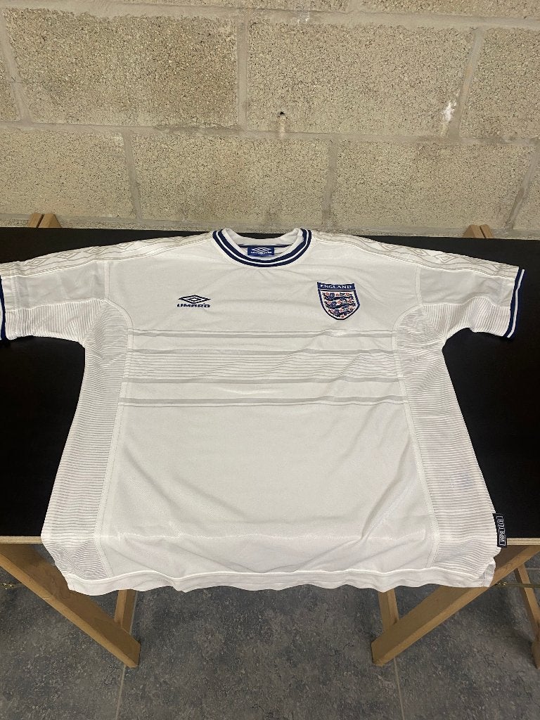 Maillot officiel Angleterre Umbro 2001-2003, Taille XL, Enlèvement, Utilisé, Maillot
