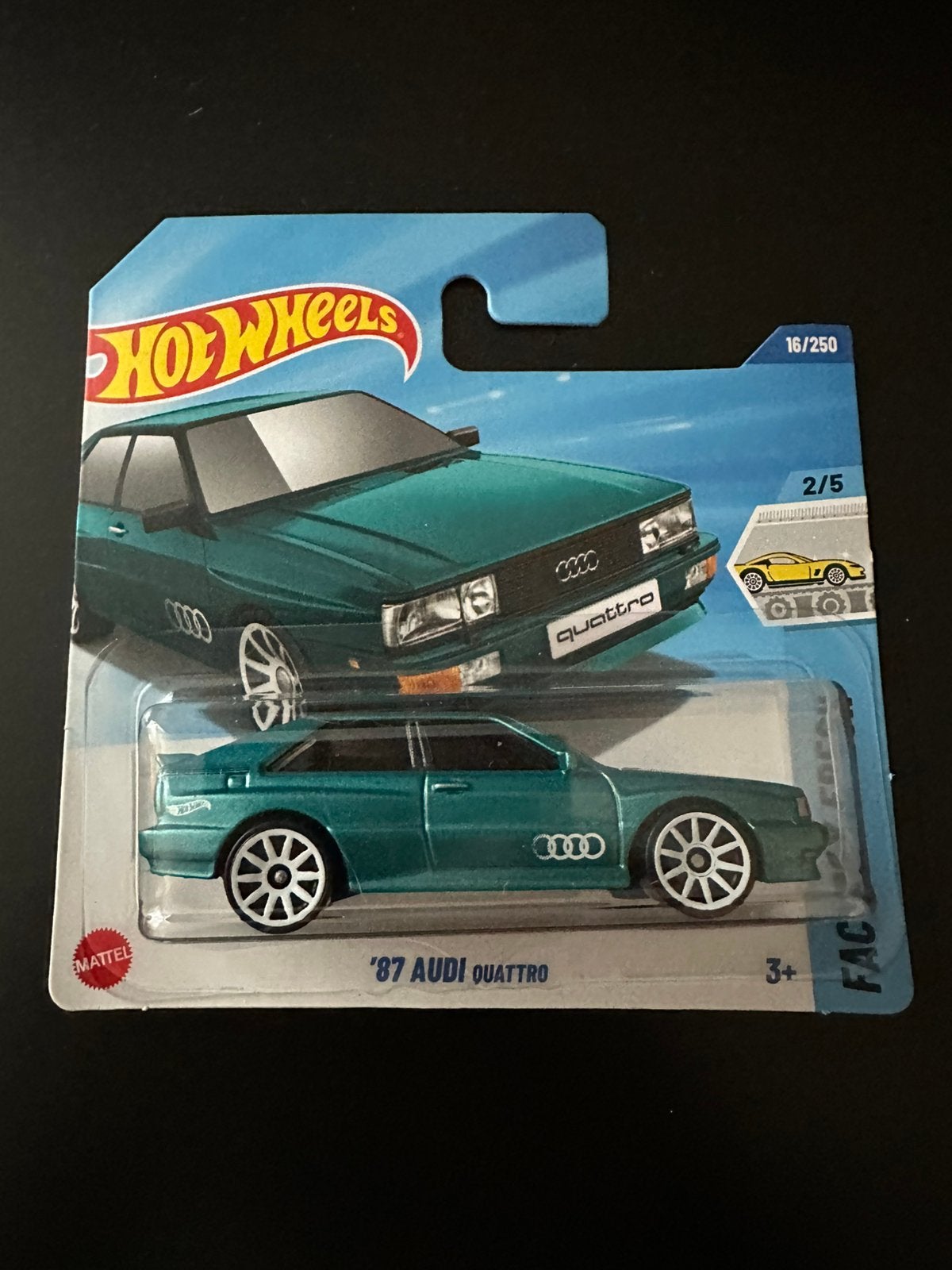 Audi Quattro (87)hot wheels, Ophalen of Verzenden, Nieuw, Auto