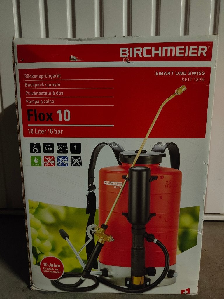 sproei ERGONOMISCH rug toestel BIRCHMEIER, Tuin en Terras, Ophalen, Nieuw