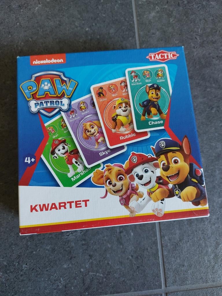 Kwartetspel paw patrol, Ophalen of Verzenden, Zo goed als nieuw, Puzzelen