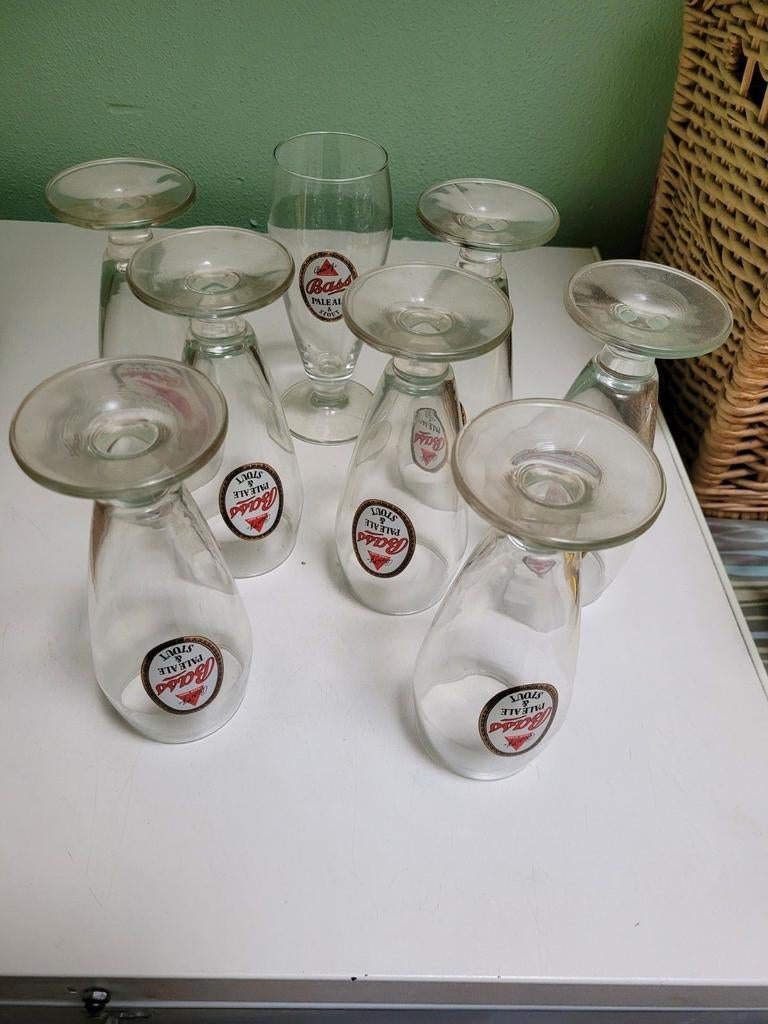Bass Pale Ale 8 glazen, Verzamelen, Biermerken, Ophalen, Nieuw, Glas of Glazen, Overige merken