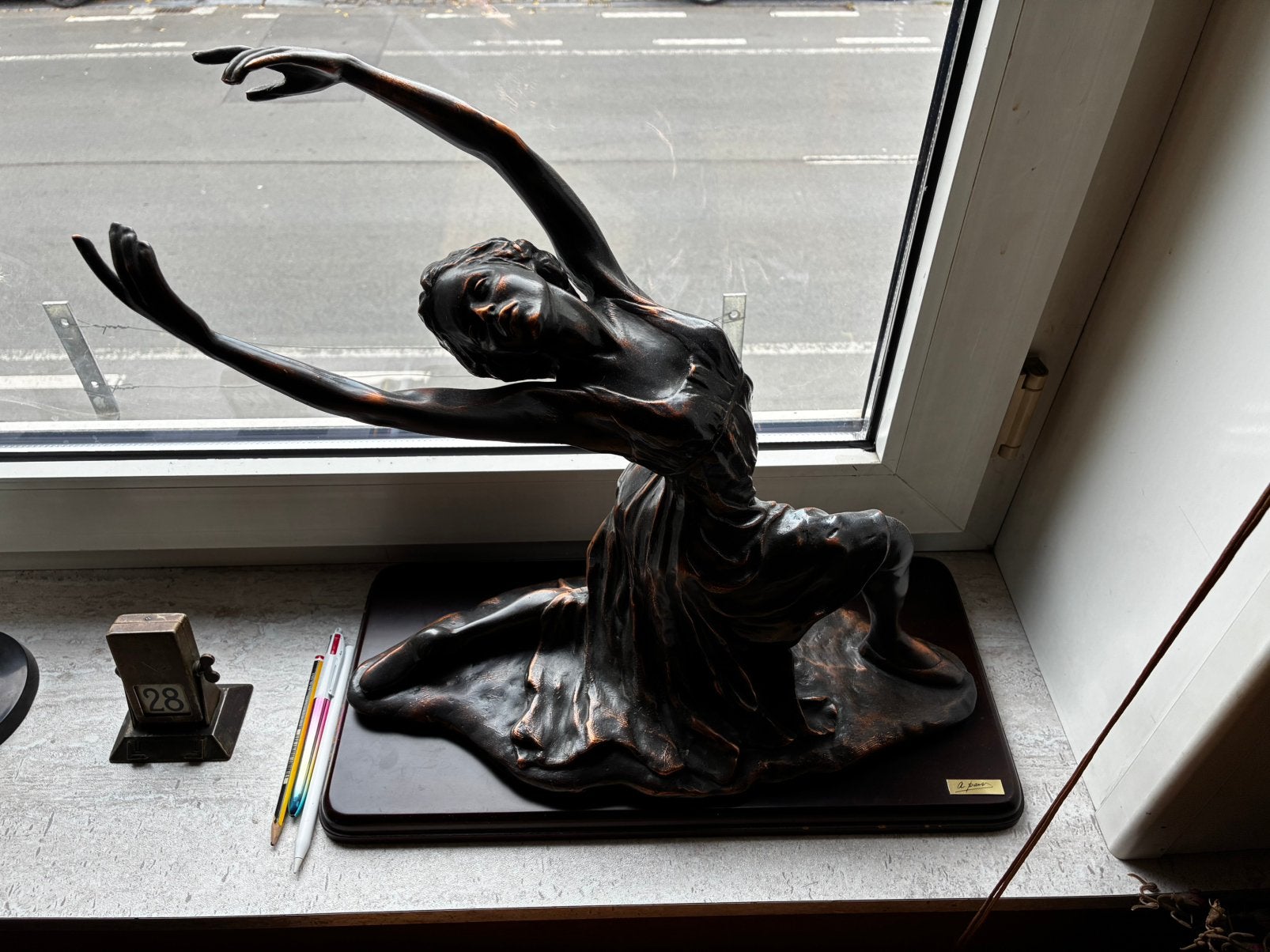 Mooi bronzen beeld A Paor made in Spain, Ophalen, Beeld