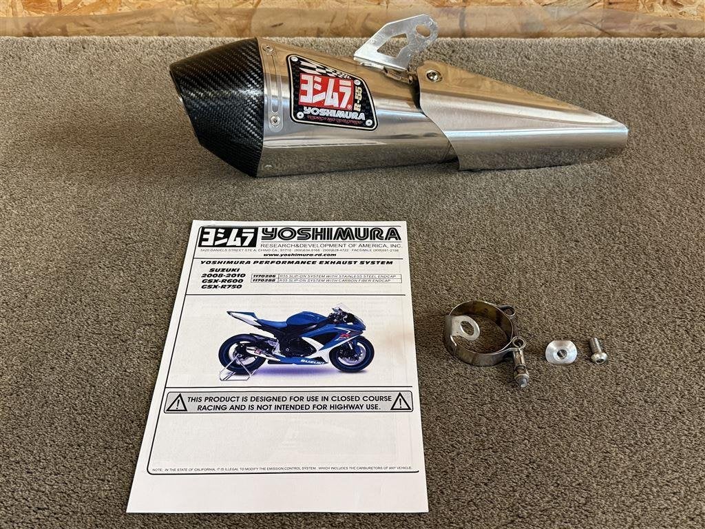 Yoshimura R-55 R55 uitlaat GSXR600 GSXR750 08-10 K8 K9 L0, Envoi, Utilisé