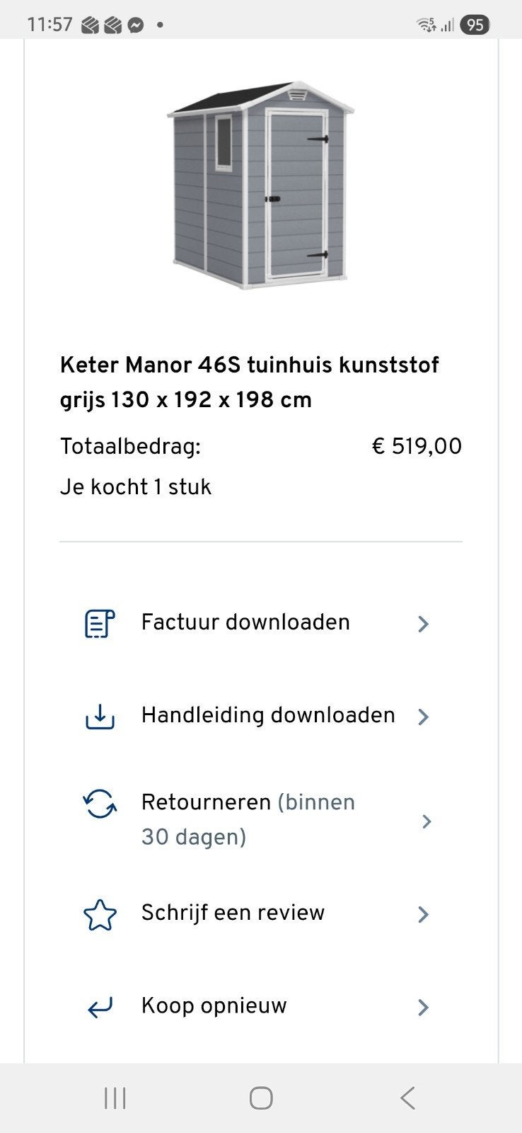 Tuinhuis Keter, Tuin en Terras, Tuinhuizen, Ophalen, Tuinhuis
