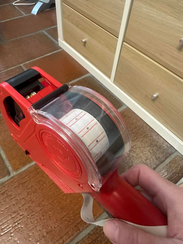 Prijd etikeer machine, Ophalen
