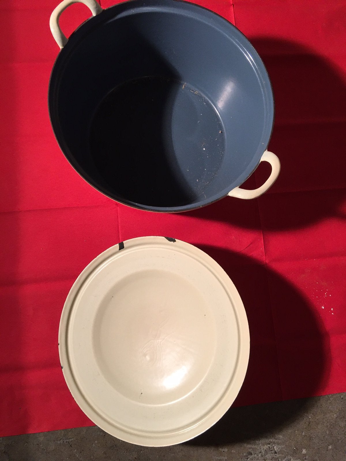 Vintage emaille kookpot, Huis en Inrichting, Ophalen of Verzenden, Gebruikt, Emaille