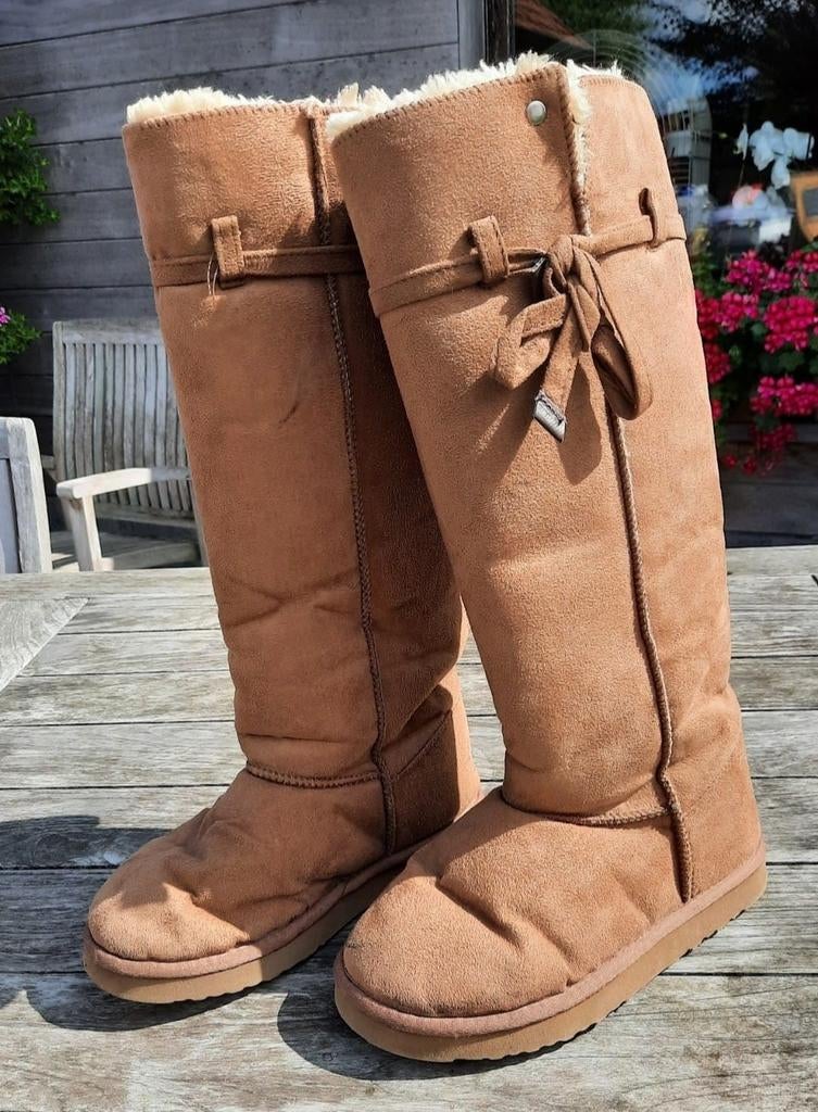 Wollen botjes Dolce C maat 37, Kleding | Dames, Ophalen, Hoge laarzen, Dolce C, Beige