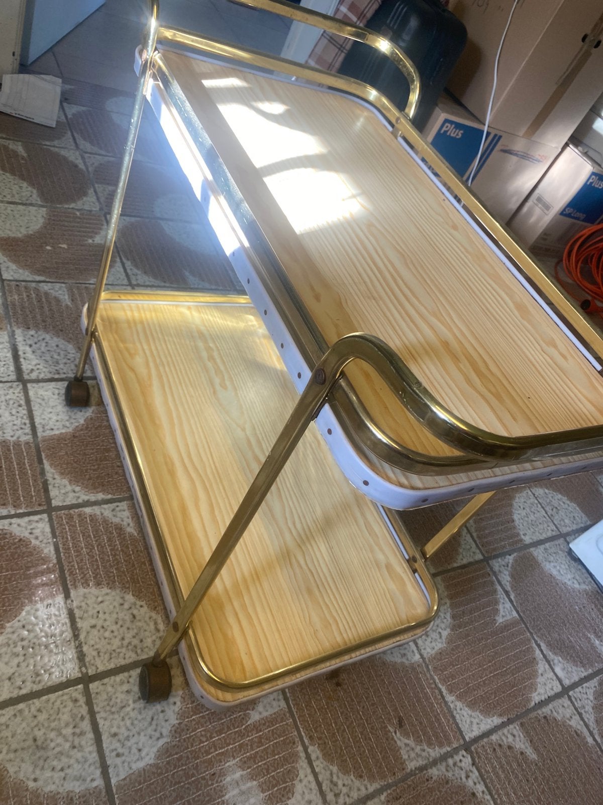 Vintage trolley, Huis en Inrichting, Ophalen, Vintage, Zo goed als nieuw, Ovaal
