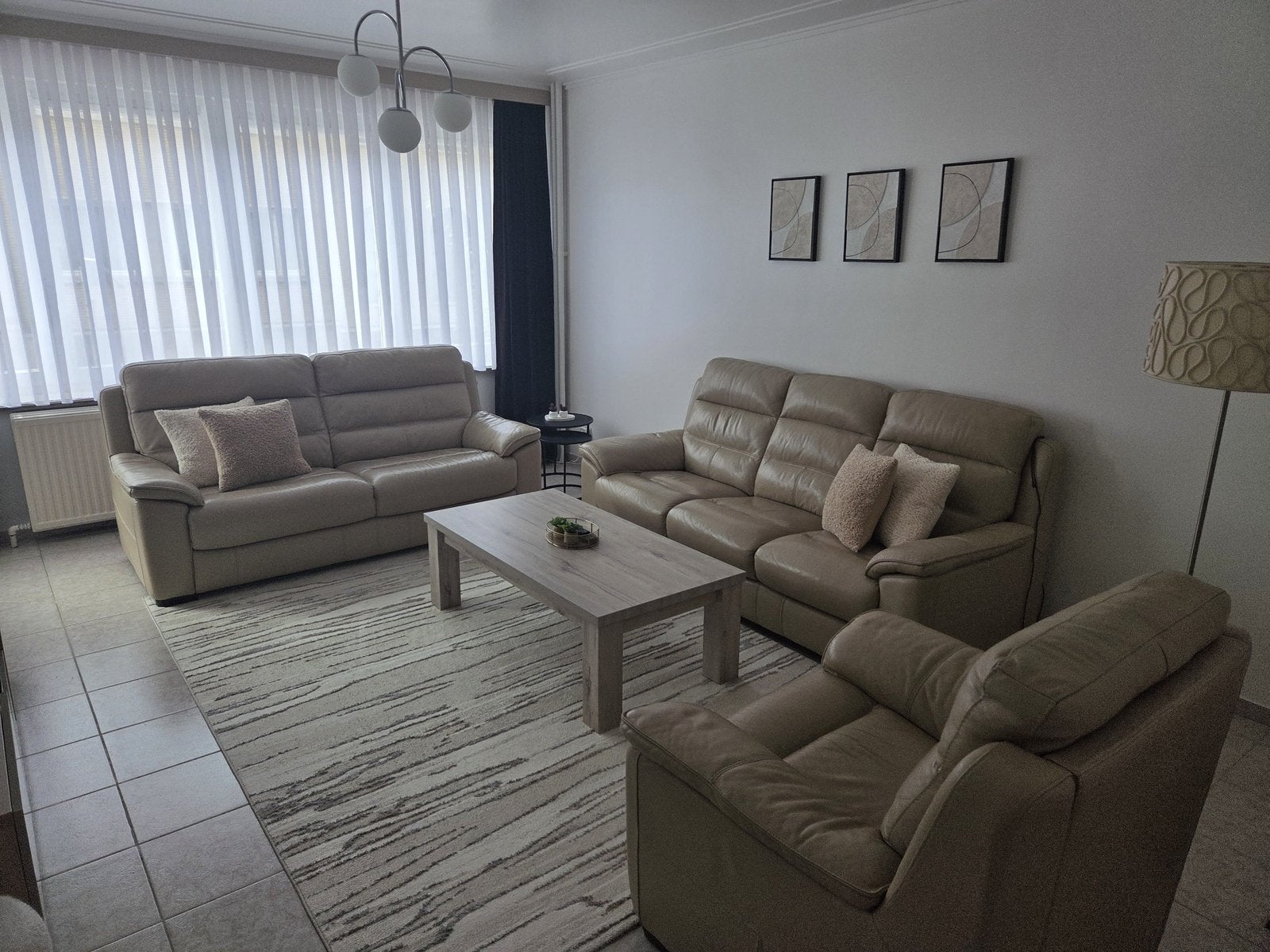 Salon en cuir, Ophalen, Gebruikt, Overige maten, Leer