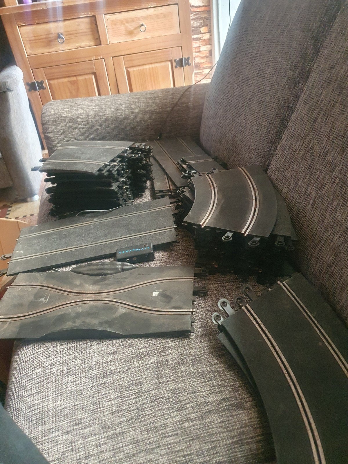 Circuit ancien scalextric, Kinderen en Baby's, Speelgoed | Racebanen, Gebruikt, Onderdelen, Elektrisch, Ophalen