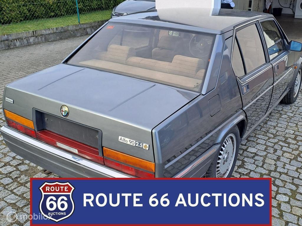 Alfa Romeo 90 2.5 V6 | 1986 | Route 66 Auctions, Autos, Achat, Entreprise, Boîte manuelle, Autre carrosserie