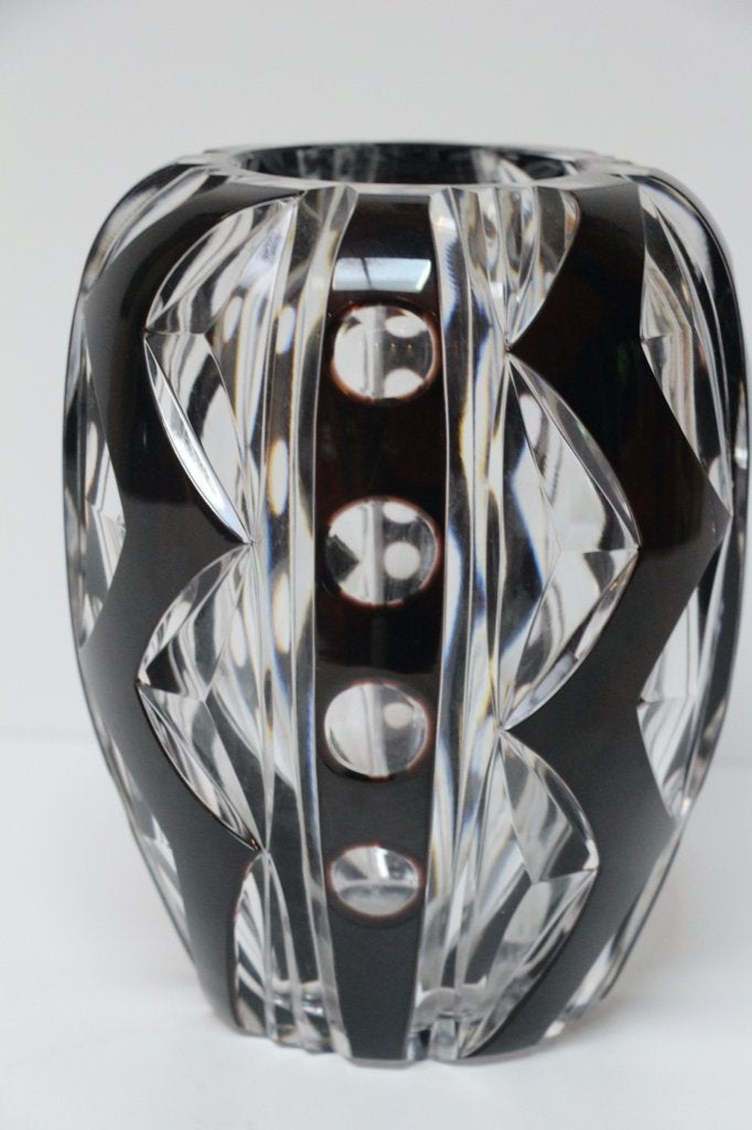 Vase en cristal Art Déco Val St Lambert, Enlèvement