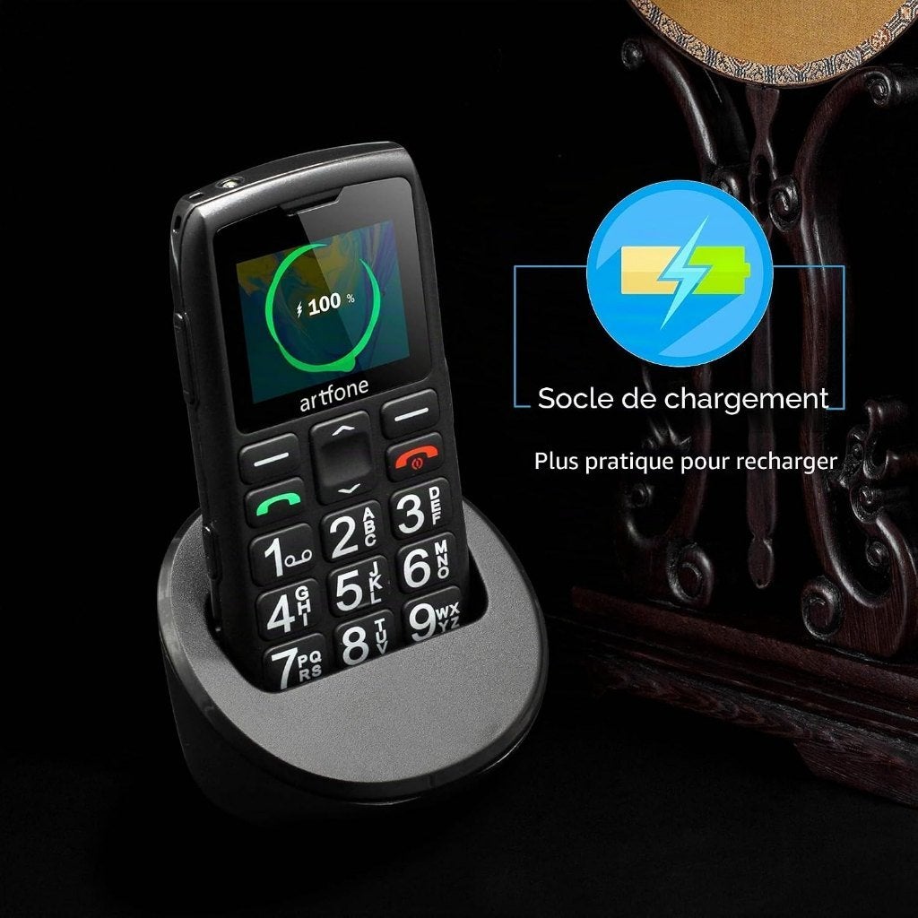 GSM pour seniors ARTFONE C1+ ,  dans sa boîte d'origine, Télécoms, Téléphonie mobile | Marques Autre, Avec simlock (verrouillage SIM)