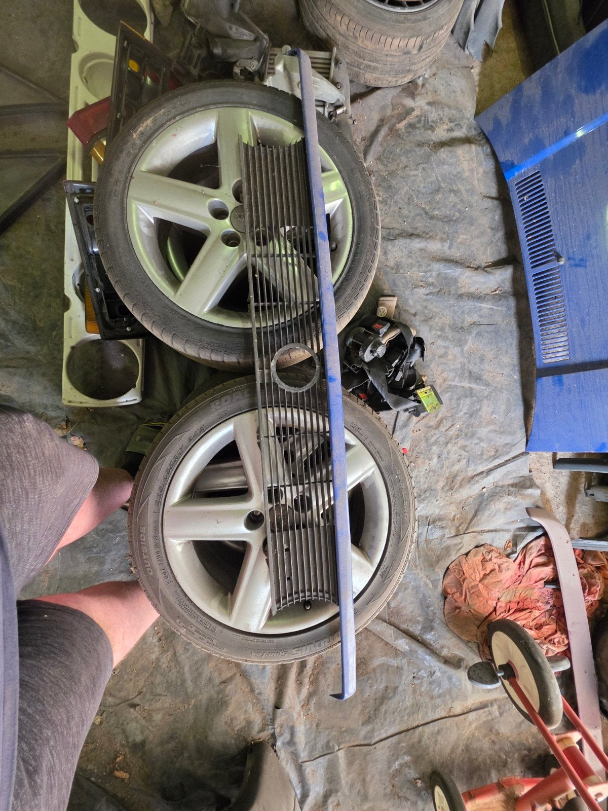 Golf 1 gti gril met booskijker, Ophalen