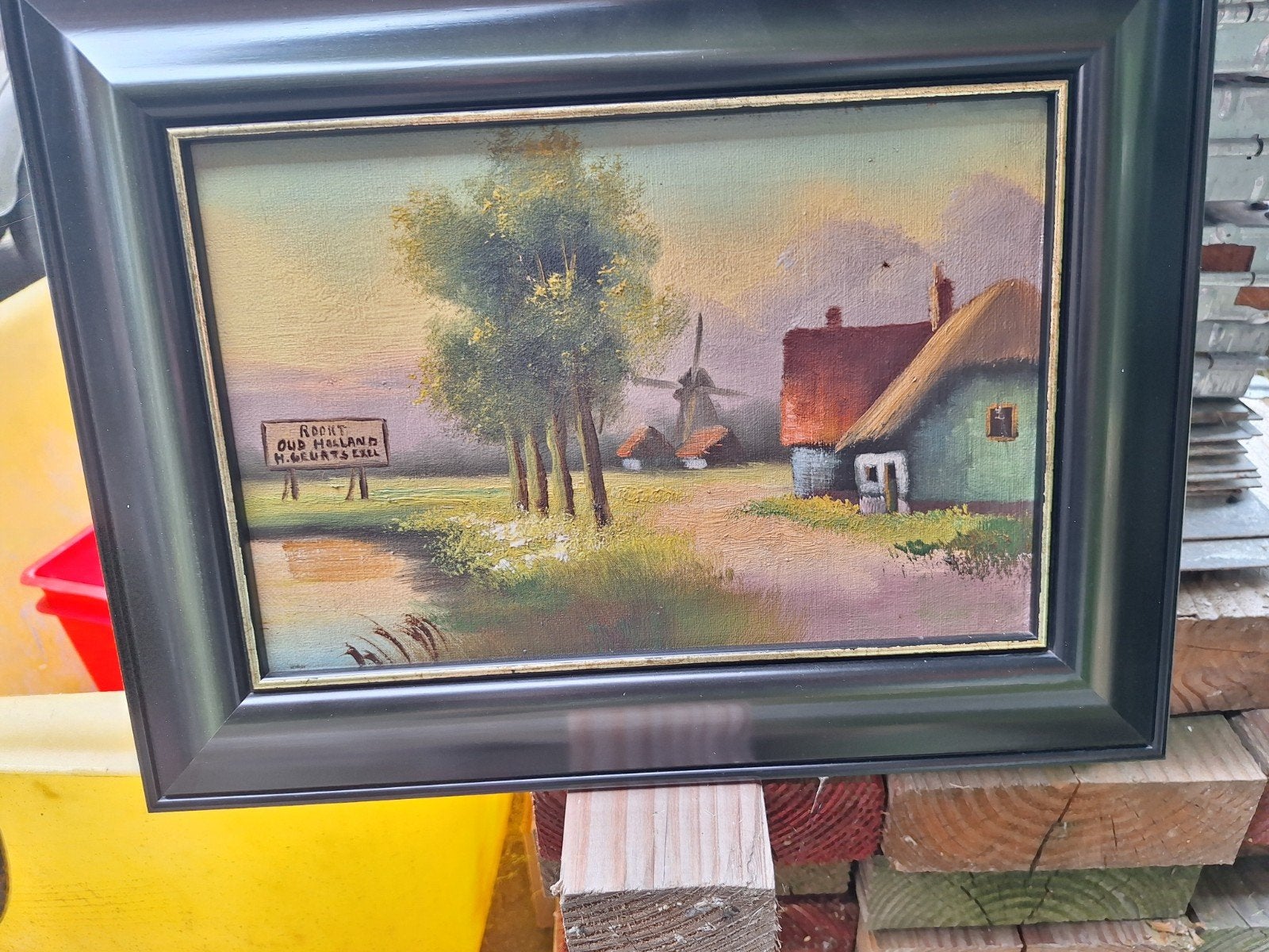 Klein schilderij, Doe-het-zelf en Bouw, Bouwketen en Schaftketen, Ophalen