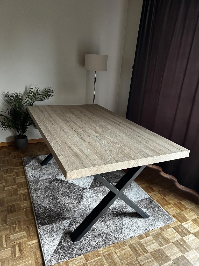 Tafel Marnix 179x100 cm (eettafel), Ophalen, 50 tot 100 cm, Zo goed als nieuw, Vijf personen of meer