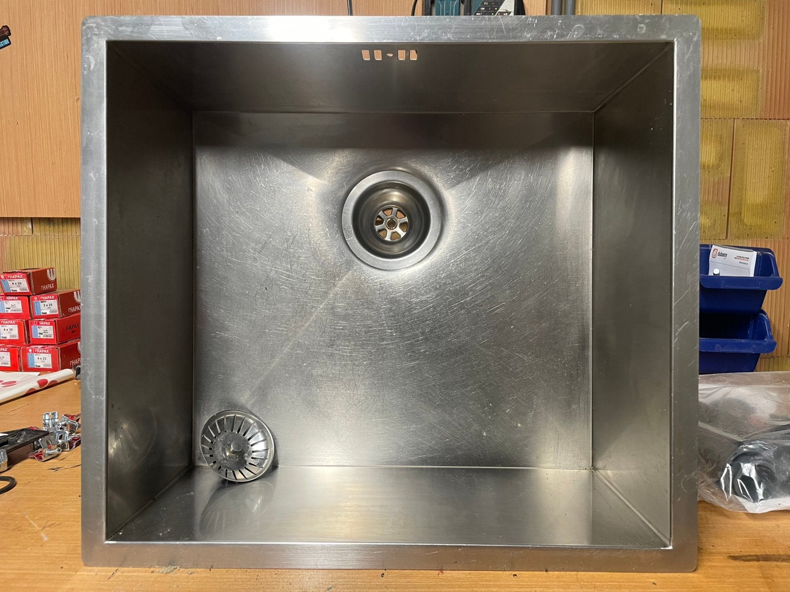 Spoelvak Inox franke, Ophalen, Gebruikt