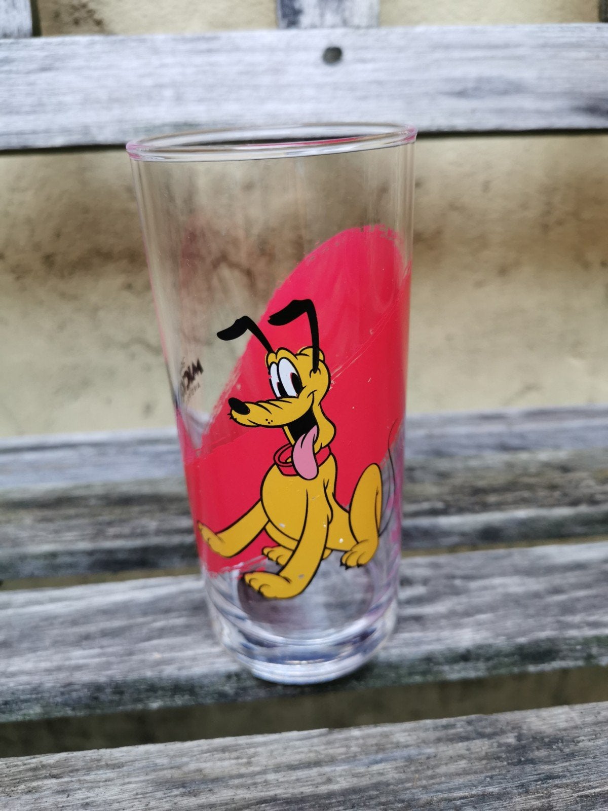 Glas Mickey and friends Aldi - Pluto, Ophalen of Verzenden, Waterglas