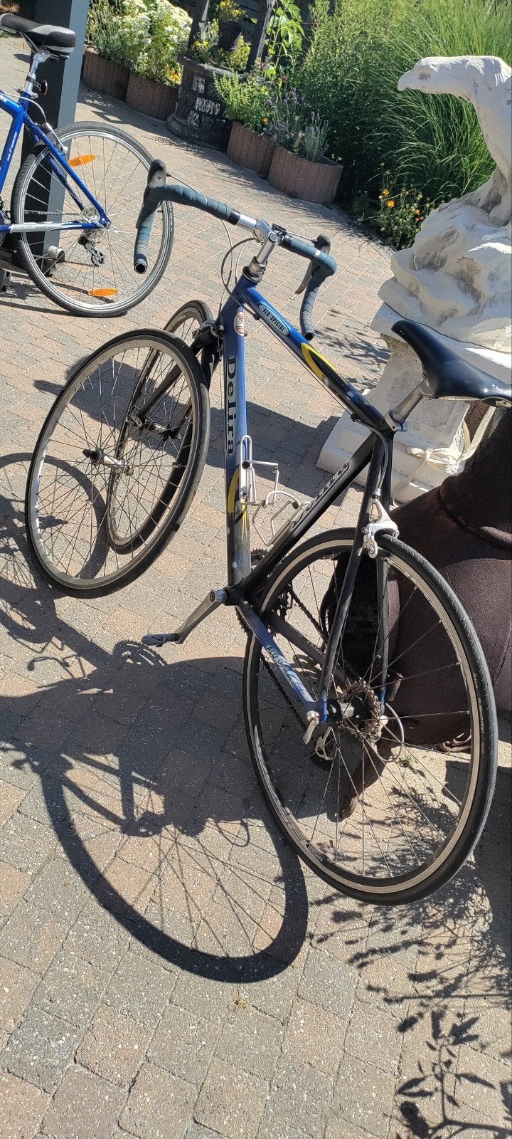 heren koersfiets, Ophalen