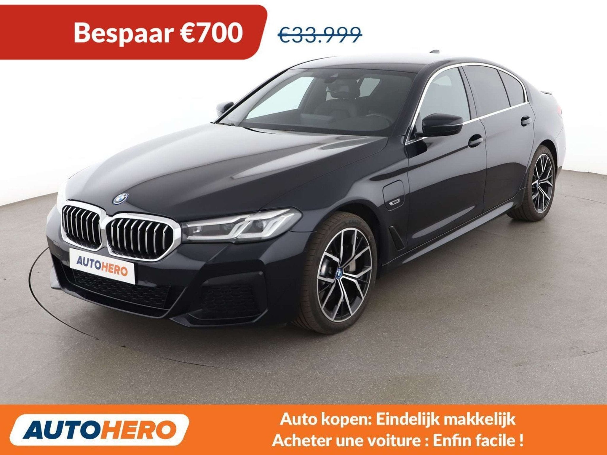 BMW 5 Serie 530 530e xDrive M Sport (automatique), Cuir, 215 kW, 292 ch, Noir