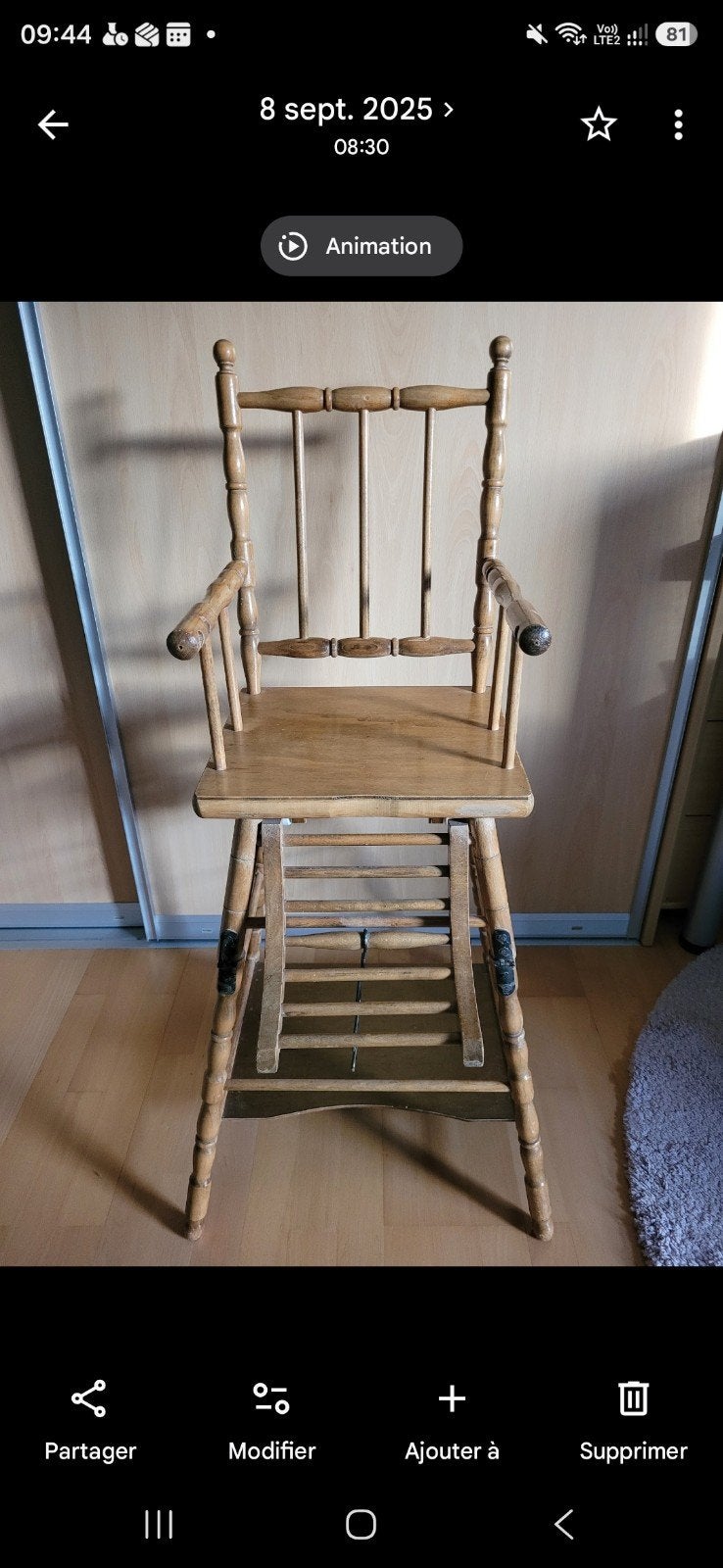 houten kinderstoel, Kinderen en Baby's, Kinderstoelen, Ophalen