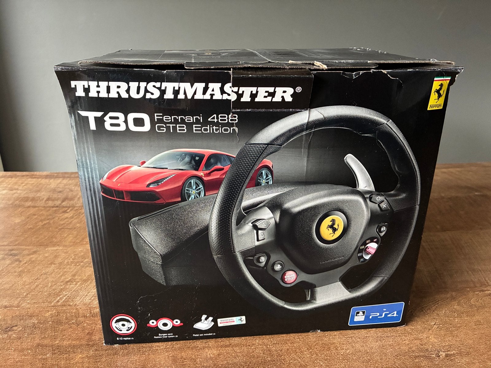 Thrustmaster T80 Ferrari 488 GTB Edition stuur & pedalen, Games en Spelcomputers, Spelcomputers | Overige Accessoires, Ophalen