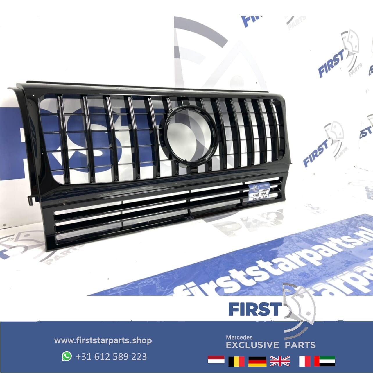 W463 G KLASSE AMG STYLE GRIL ZWART AMG 63 LINE G WAGON G63 /, Gebruikt, -, Ophalen of Verzenden, -