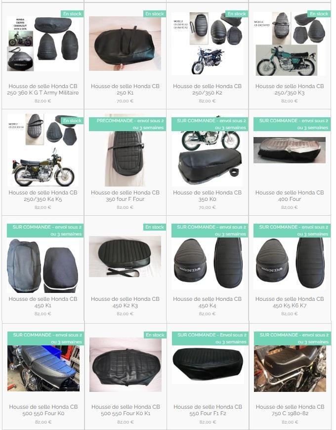 Housse de selle neuve adaptable pour Honda, Motos, Envoi, Neuf