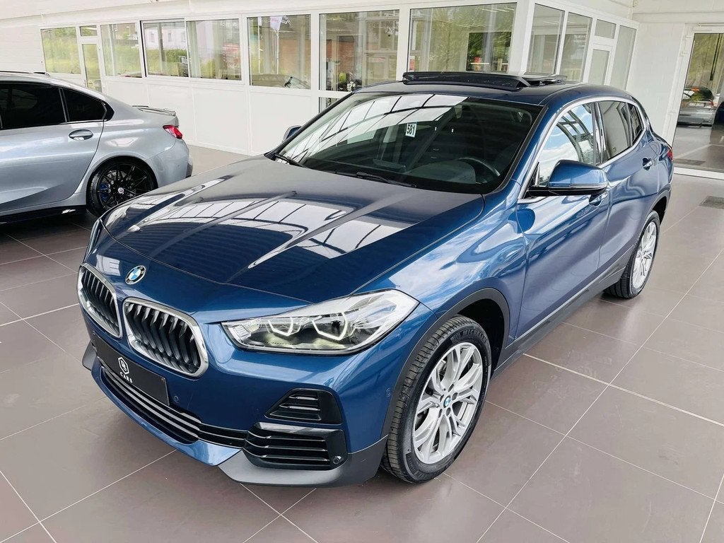 BMW X2 1.5 d * GARANTIE + TOIT PANO + LED + GPS * (bj 2021), Gebruikt, Euro 6, Bedrijf, 3 cilinders