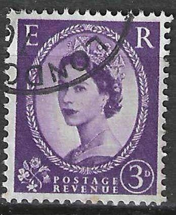 Grande-Bretagne 1952/1954 - Yvert 267 - Elisabeth II (ST), Timbres & Monnaies, Envoi, Affranchi