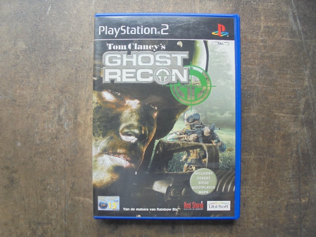 Tom Clancy's Ghost Recon voor PS2 (zie foto's), Shooter, Enlèvement ou Envoi, 1 joueur, À partir de 16 ans