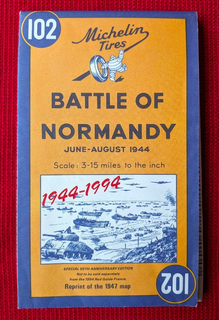 Carte de la BATAILLE DE NORMANDIE juin-août 1944, Enlèvement ou Envoi