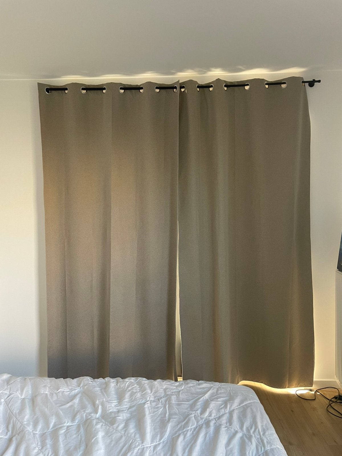 3 rideaux, Enlèvement, Comme neuf, Brun