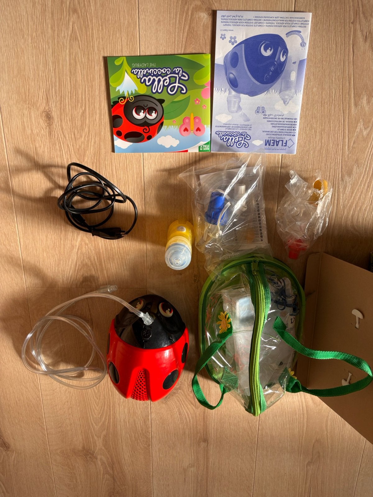Aerosol toestel (kinderen), Ophalen, Gebruikt